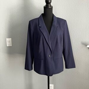 Kensie blue fully lined jacket blazer size XL pre-owned in excellent condition